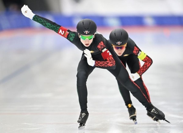 Белорусские конькобежцы выиграли бронзу в командном спринте на Играх "Дети Азии"