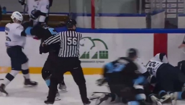 Хоккей.  194 минуты штрафа за игру! Матч "Динамо-Шинник" с питерским "Динамо" ознаменовался массовыми драками
  