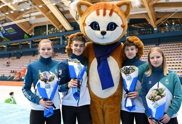 ФОТОФАКТ: Белорусские спортсмены вернулись домой после участия во II зимних Международных играх "Дети Азии"