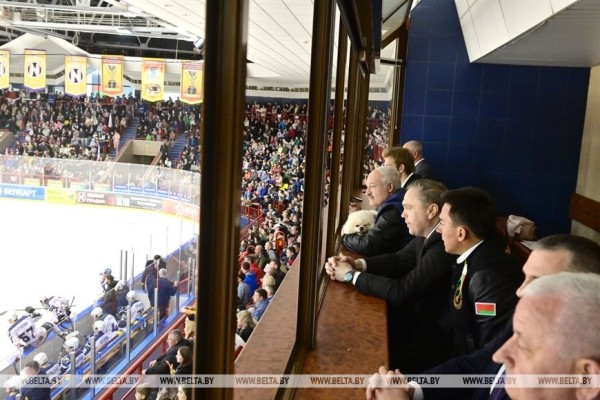 ФОТОФАКТ: Заключительный матч белорусской хоккейной экстралиги сезона-2022/23 проходит в Гродно