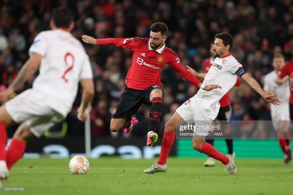 Футбол. Лига Европы. Первые матчи 1/4 финала. "Севилья" отыгралась со счета 0:2 с "Манчестер Юнайтед" и другие результаты встреч
Футбол. Лига Европы. Первые матчи 1/4 финала. "Севилья" отыгралась со счета 0:2 с "Манчестер Юнайтед" и другие результаты встреч