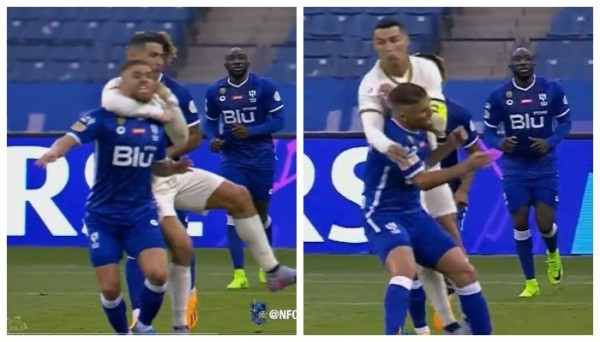 Футбол.  Чемпионат Саудовской Аравии. "Аль-Наср" уступил "Аль-Хилялю", Роналду сорвался в одном из эпизодов
  