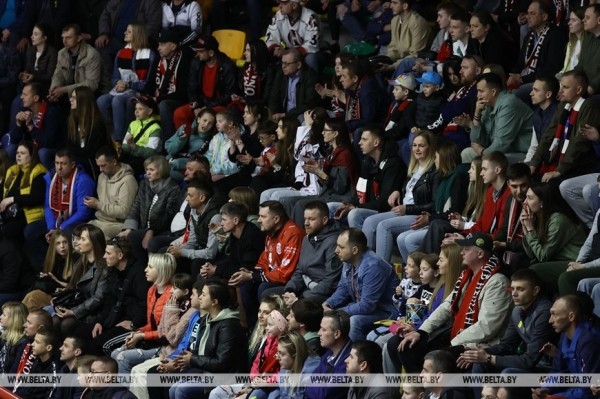 ФОТОФАКТ: Заключительный матч белорусской хоккейной экстралиги сезона-2022/23 проходит в Гродно