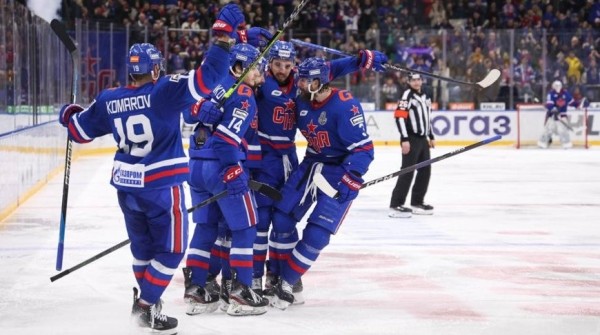 Хоккеисты СКА сравняли счет в финале Западной конференции КХЛ против ЦСКА