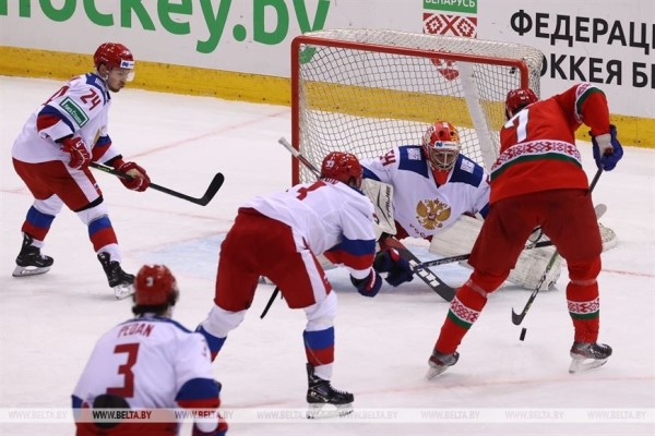 Сборная Беларуси по хоккею завершила майское турне домашним поражением от россиян