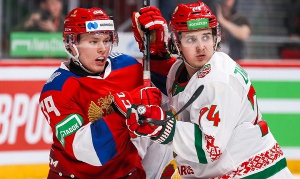Хоккей. В шестом поединке команда "Россия 25" в овертайме одолела сборную Беларуси
Хоккей. В шестом поединке команда "Россия 25" в овертайме одолела сборную Беларуси