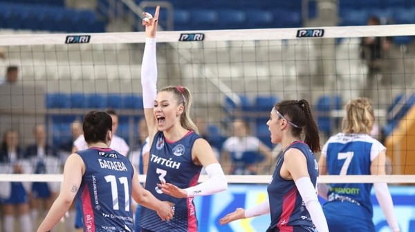 Волейболистки "Минчанки" в восьмой раз кряду выиграли чемпионат Беларуси