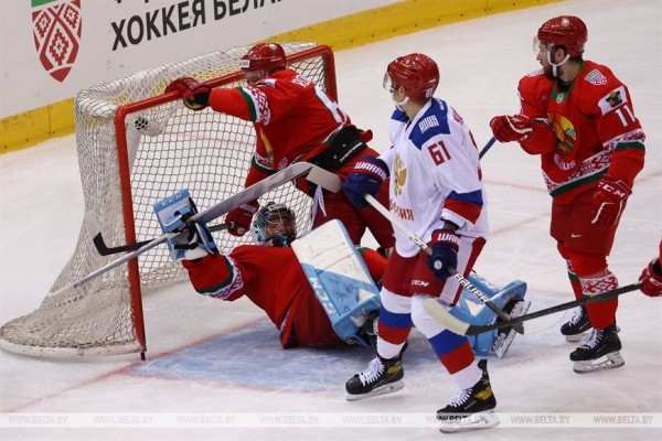 Сборная Беларуси по хоккею завершила майское турне домашним поражением от россиян