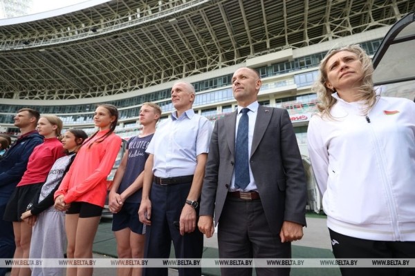 ФОТОФАКТ: Церемония открытия тестовых соревнований по легкой атлетике к II Играм стран СНГ
