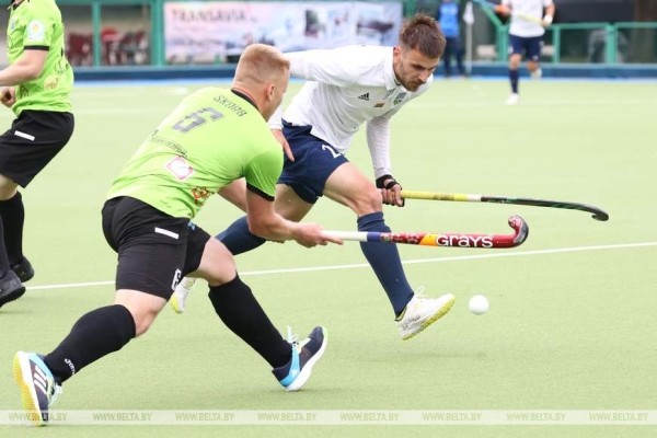 ФОТОФАКТ: ХК "Минск" и ХК "Строитель" из Бреста отыграли третий матч финальной серии чемпионата Беларуси по хоккею на траве