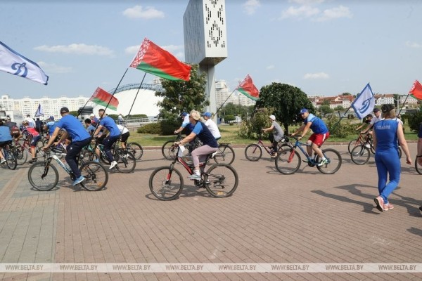 II Игры стран СНГ стартуют через 30 дней. Кнопку отсчета времени нажали у столичного Дворца спорта