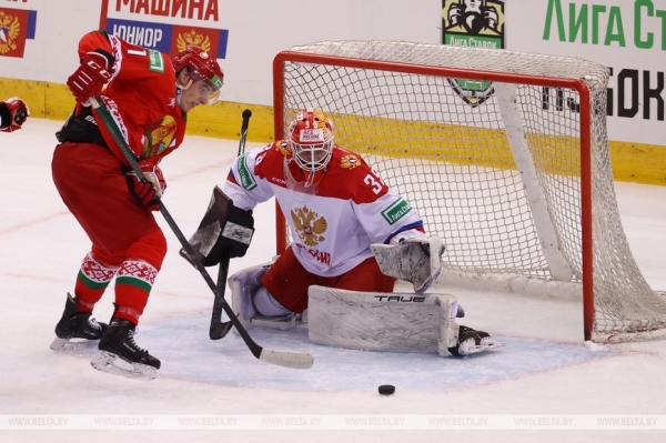 Команда "Беларусь 21" уступила молодежной сборной России на хоккейном Кубке Будущего Команда "Беларусь 21" уступила молодежной сборной России на хоккейном Кубке Будущего