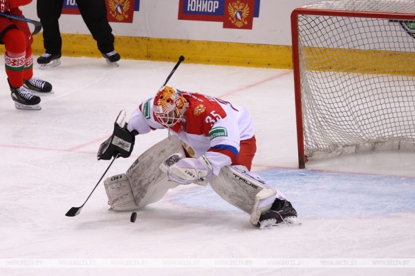 Команда "Беларусь 21" уступила молодежной сборной России на хоккейном Кубке Будущего Команда "Беларусь 21" уступила молодежной сборной России на хоккейном Кубке Будущего